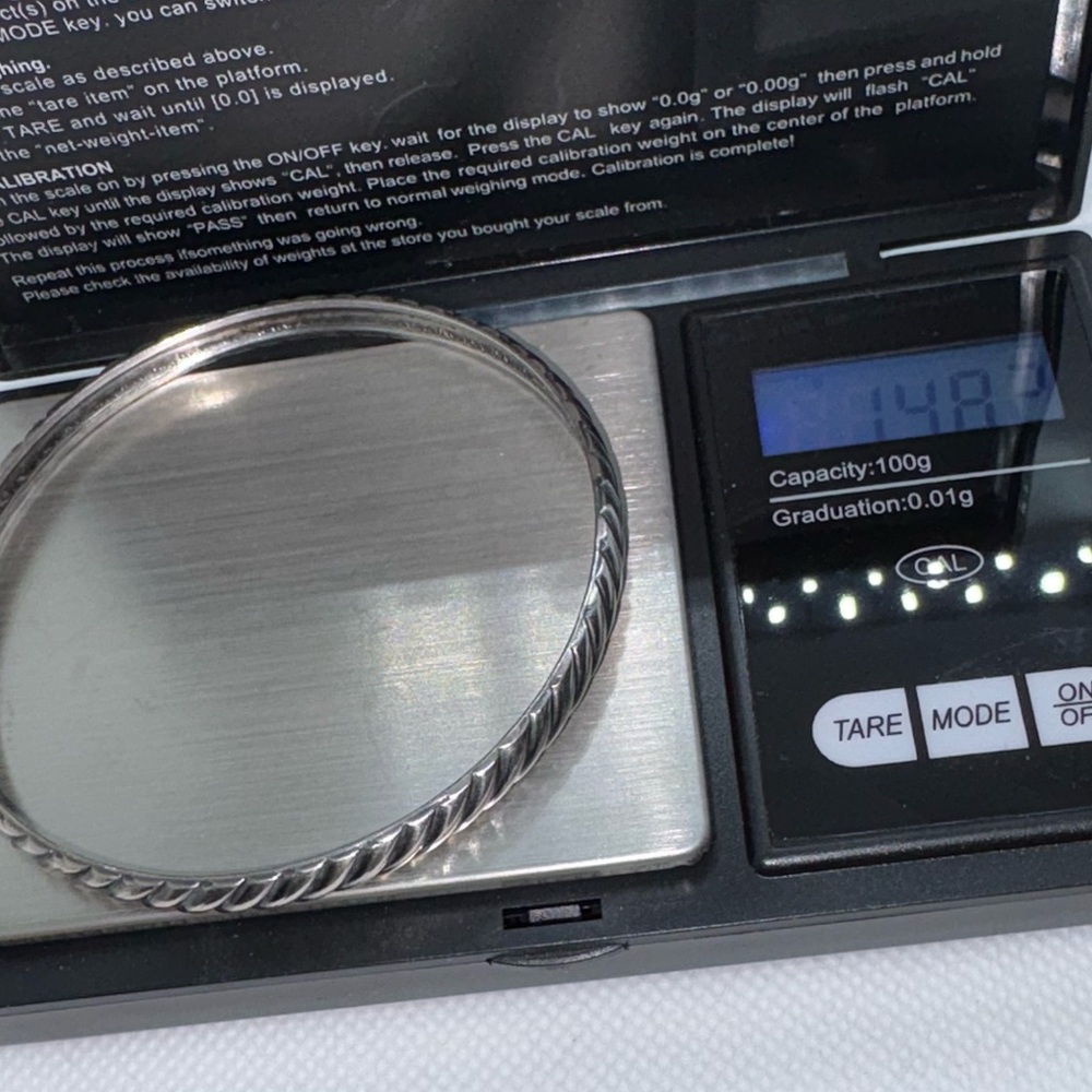 Sterling Silver Bangle Bracelets Two - image 5